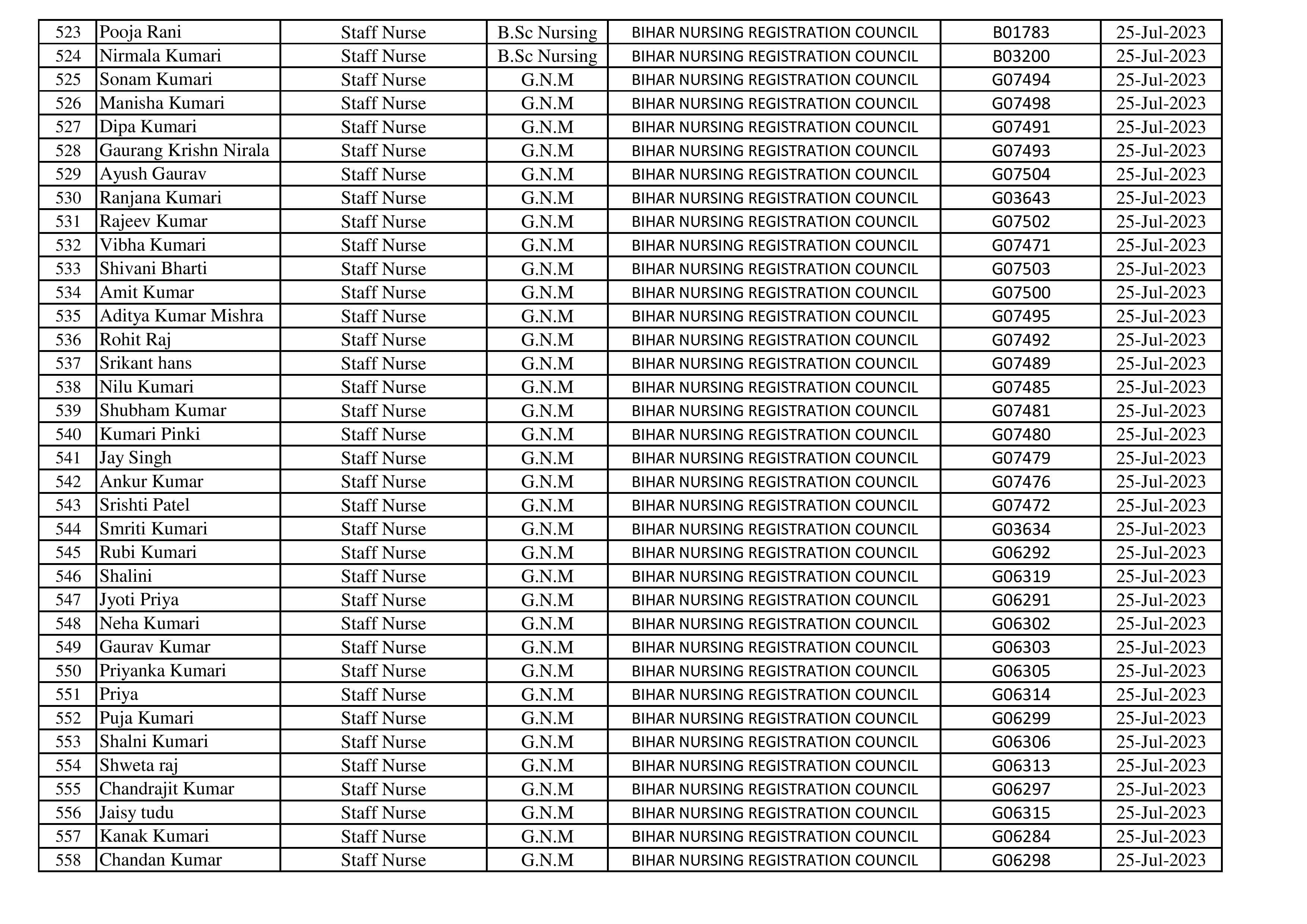 Nursing Staff (16)
